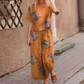 Set din două piese pentru femei: bluză largă cu imprimeu și pantaloni-2
