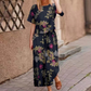 Set din două piese pentru femei: bluză largă cu imprimeu și pantaloni-5