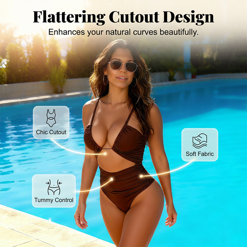 💥Ofertă specială: 50% reducere🎁Costume de baie pentru femei, cu talie înaltă și efect de modelare a siluetei
