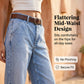👖  Blugi cropped pentru femei – talie înaltă, croi larg, stil vintage ✨