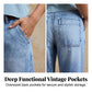 👖  Blugi cropped pentru femei – talie înaltă, croi larg, stil vintage ✨