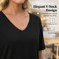 🔥👕Bluză pentru femei cu mâneci scurte, decolteu în V și tiv în stil patchwork-2