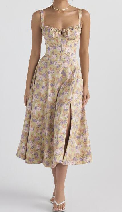 💐2026 Produse noi👗Rochie midi cu curea spaghetti-15