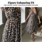 🐆👗Rochie pentru femei cu decolteu în V și mâneci fluturate, cu imprimeu☀️-4