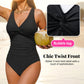 ☀️🏖️Costum de baie dintr-o singură piesă pentru femei, cu efect de modelare a taliei😍-2