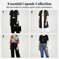 🌟Set elegant asortat, compus din vestă, pantaloni și îmbrăcăminte de exterior😍-3