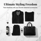 🌟Set elegant asortat, compus din vestă, pantaloni și îmbrăcăminte de exterior😍-4