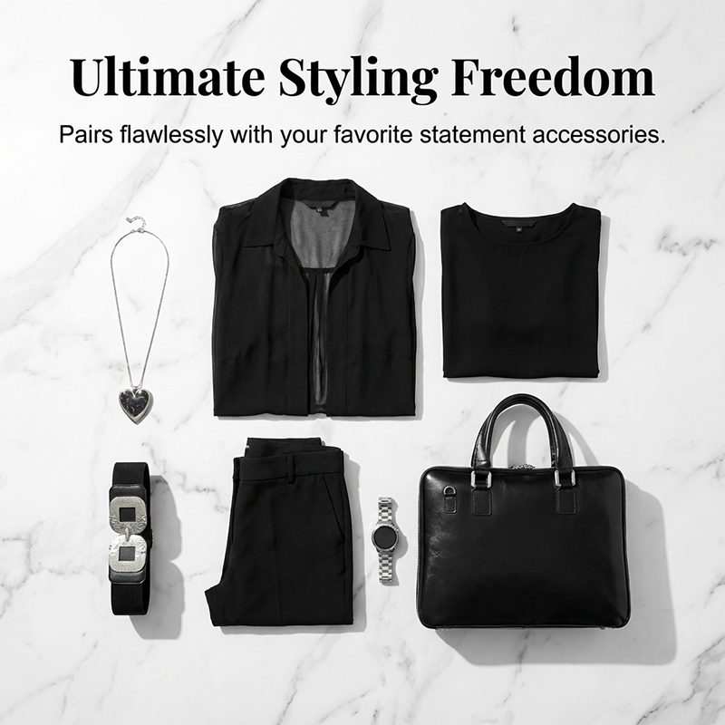 🌟Set elegant asortat, compus din vestă, pantaloni și îmbrăcăminte de exterior😍-4