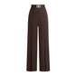 💼👖Pantaloni pentru femei cu talie înaltă și croi larg, cu cataramă⭐-10