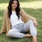 ✨ 50% REDUCERE ACUM! 🧶 Cardigan lejer pentru femei, cu deschidere în față – model boho cu textură pointelle și mâneci în formă de aripi de liliac 🍂☕-2