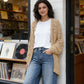 ✨ 50% REDUCERE ACUM! 🧶 Cardigan lejer pentru femei, cu deschidere în față – model boho cu textură pointelle și mâneci în formă de aripi de liliac 🍂☕-4