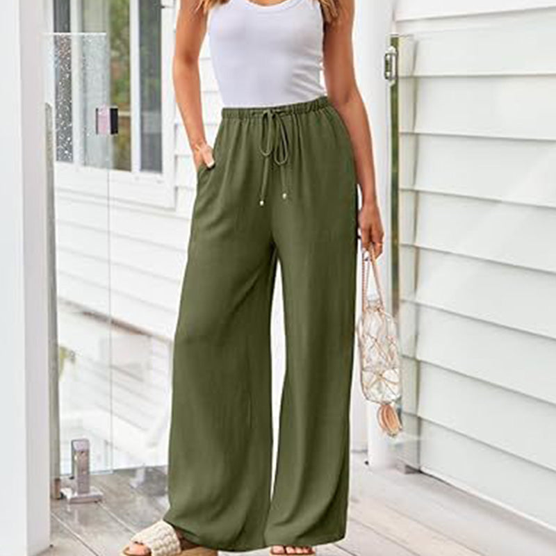 🌷Ofertă specială de vară: 49% reducere🍃👖Pantaloni casual simpli, ușori, pentru femei-3