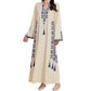 🌟👗Rochie caftan pentru femei, cu imprimeu etnic și decolteu în V🔥-1