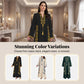 🌟👗Rochie caftan pentru femei, cu imprimeu etnic și decolteu în V🔥-8