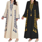🌟👗Rochie caftan pentru femei, cu imprimeu etnic și decolteu în V🔥-16