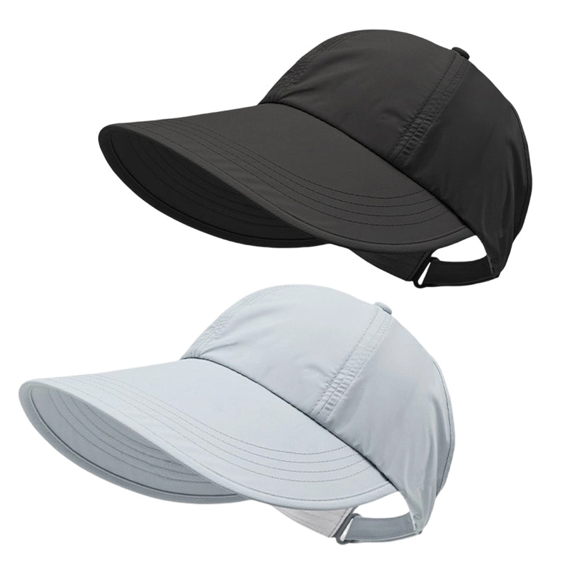 🧢Pălărie de soare pentru femei, cu boruri largi, în stil baseball🌞-12