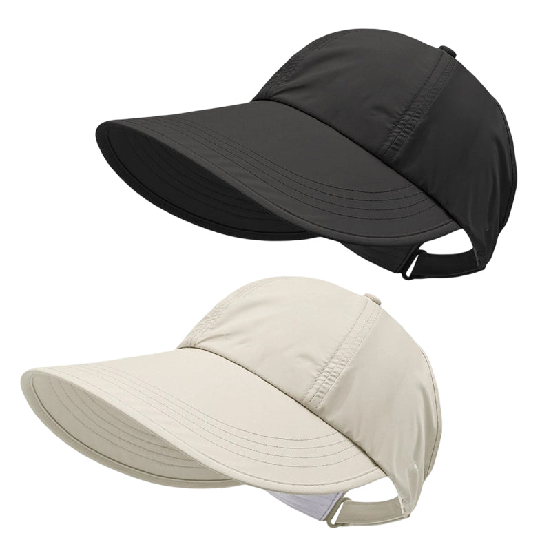 🧢Pălărie de soare pentru femei, cu boruri largi, în stil baseball🌞-11