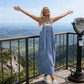💃 Reducere limitată ❤️🥰 Rochie-salopetă lejeră pentru femei, cu buzunare-9