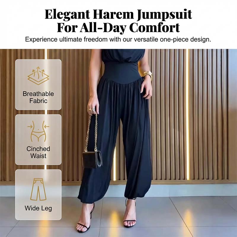 💖Salopetă elegantă cu talie înaltă și fante laterale✨-4