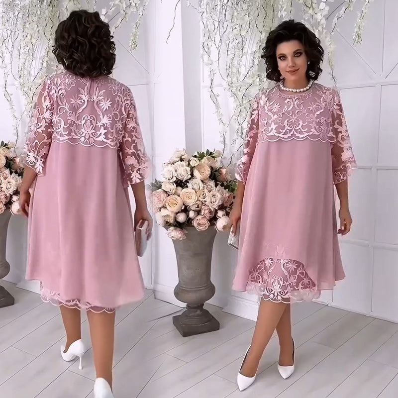 😍Rochie din dantelă în straturi „Sheer Breeze“👗-2
