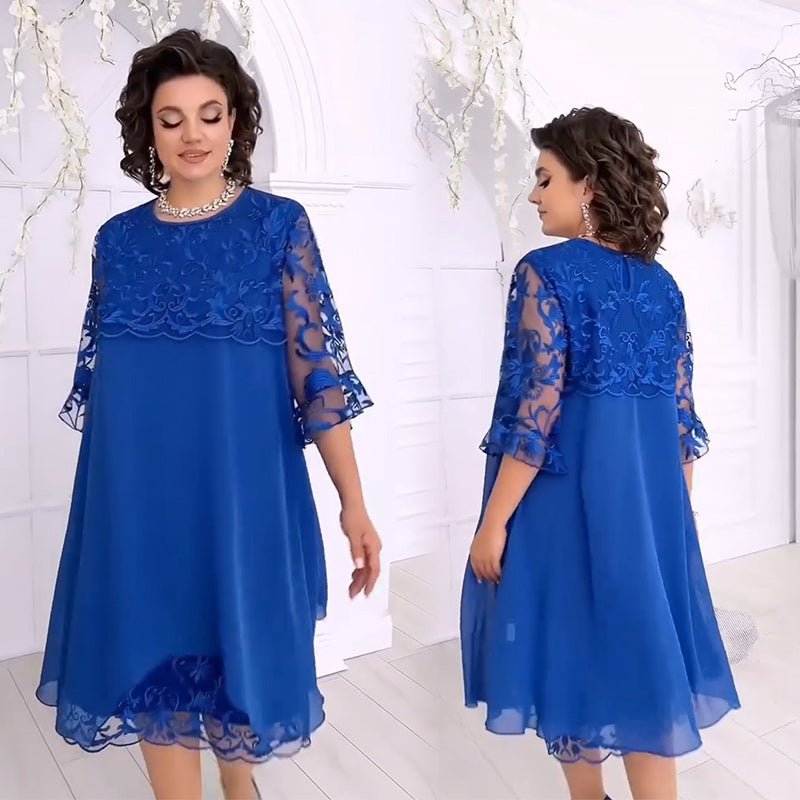 😍Rochie din dantelă în straturi „Sheer Breeze“👗-4