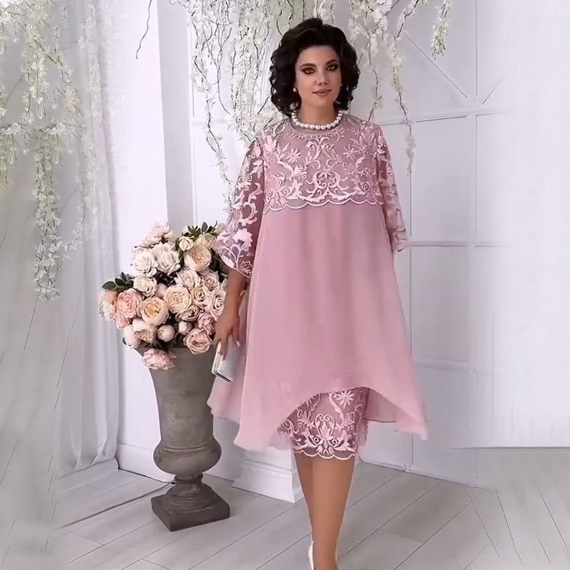 😍Rochie din dantelă în straturi „Sheer Breeze“👗-3