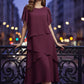 😍👗Rochie elegantă în straturi, cu mâneci fluturate🔥-2