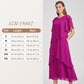 😍👗Rochie elegantă în straturi, cu mâneci fluturate🔥-7