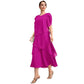 😍👗Rochie elegantă în straturi, cu mâneci fluturate🔥-10