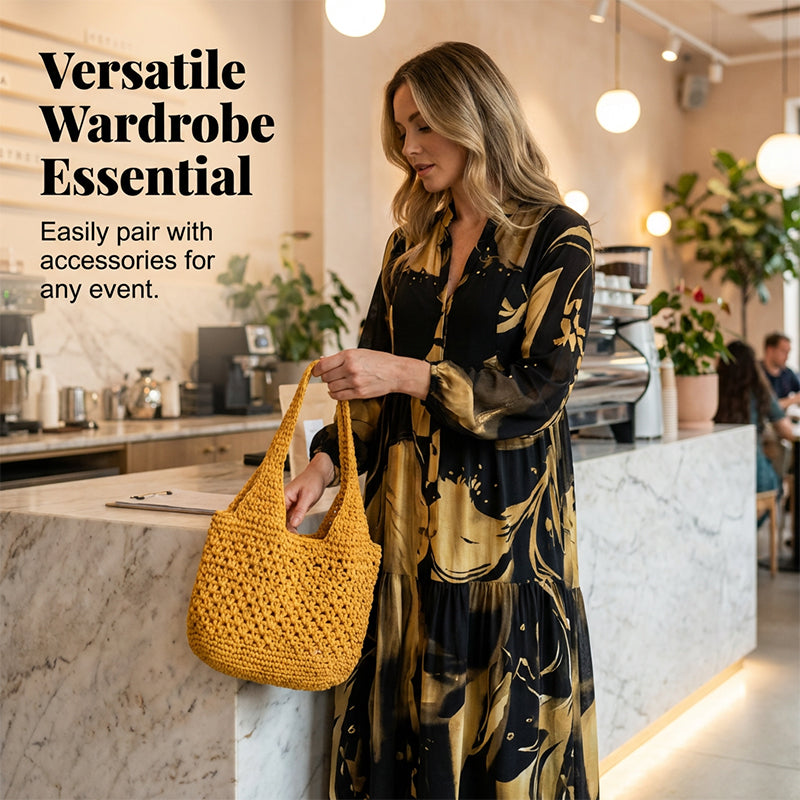 😍🔥Rochie casual pentru femei, cu croială largă și imprimeu✨-5