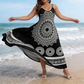 👗Noutate❣️Rochie maxi cu bretele, imprimeu mandala în stil boem-4