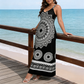 👗Noutate❣️Rochie maxi cu bretele, imprimeu mandala în stil boem-6