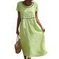 🏖️🌊Rochie casual de vară din dantelă, cu guler rotund🌬️👗-13