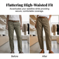 👖 50% REDUCERE ACUM! Pantaloni utilitari pentru femei, cu talie înaltă și croială conică – croială care subțiază silueta, buzunare practice și țesătură rezistentă la șifonare ✨👜-1