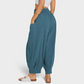 💖😍Pantaloni Harem Casual pentru Femei, Lăși, cu Talie Înaltă👩-4