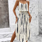 😍👗Rochie midi cu bretele pentru femei, în stil tie-dye🏖️-9