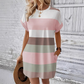 👗 Rochie midi în dungi – cu buzunare, croială lejeră, pentru vacanță, casual ✨