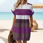 👗 Rochie midi în dungi – cu buzunare, croială lejeră, pentru vacanță, casual ✨