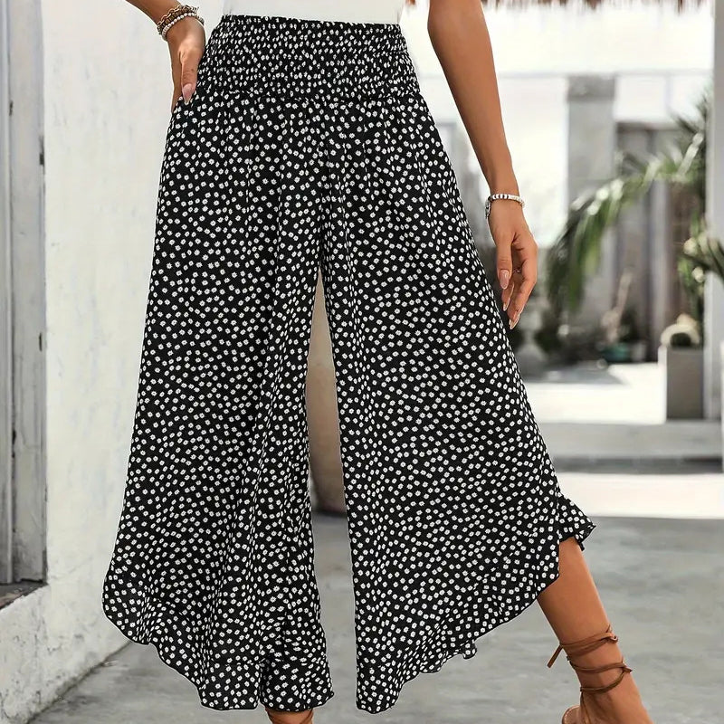 🔥 50% REDUCERE! 😍Pantaloni largi, cu talie înaltă, pentru femei – subțiază silueta, sunt comozi și eleganți🌠️-11