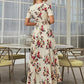 🌹👗Rochie feminină în linie A, cu guler larg și imprimeu floral😍-6