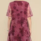 🌺😻Elegant mare dimensiune vrac sifon imprimate rochii👗-3