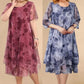 🌺😻Elegant mare dimensiune vrac sifon imprimate rochii👗-2