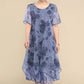 🌺😻Elegant mare dimensiune vrac sifon imprimate rochii👗-9