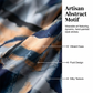 🌿☀️Set elegant format din un top cu un singur umăr și pantaloni largi cu imprimeu abstract🌟-2
