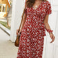 😻👗Rochie elegantă cu imprimeu floral și decolteu în V🌬️-9