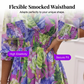 💜 Prezentare în avanpremieră a noilor produse 👗 Rochie pentru femei, cu imprimeu, decolteu în V, volane la tiv și croială în A 🔮-2