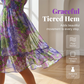 💜 Prezentare în avanpremieră a noilor produse 👗 Rochie pentru femei, cu imprimeu, decolteu în V, volane la tiv și croială în A 🔮-4