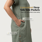 👗❤️Rochie casual din bumbac și in pentru femei, cu buzunare🔥-3