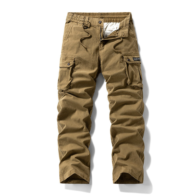 👖 50% REDUCERE ACUM!  Pantaloni tactici cargo din bumbac pentru bărbați – cu multiple buzunare, structură întărită și talie reglabilă 🛠️-7