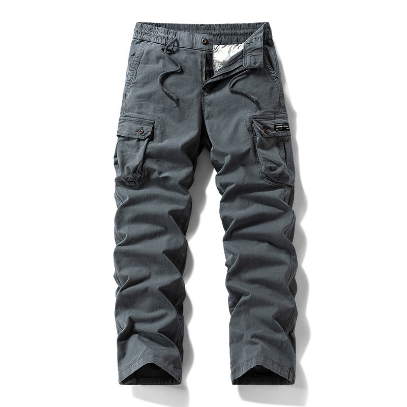 👖 50% REDUCERE ACUM!  Pantaloni tactici cargo din bumbac pentru bărbați – cu multiple buzunare, structură întărită și talie reglabilă 🛠️-10